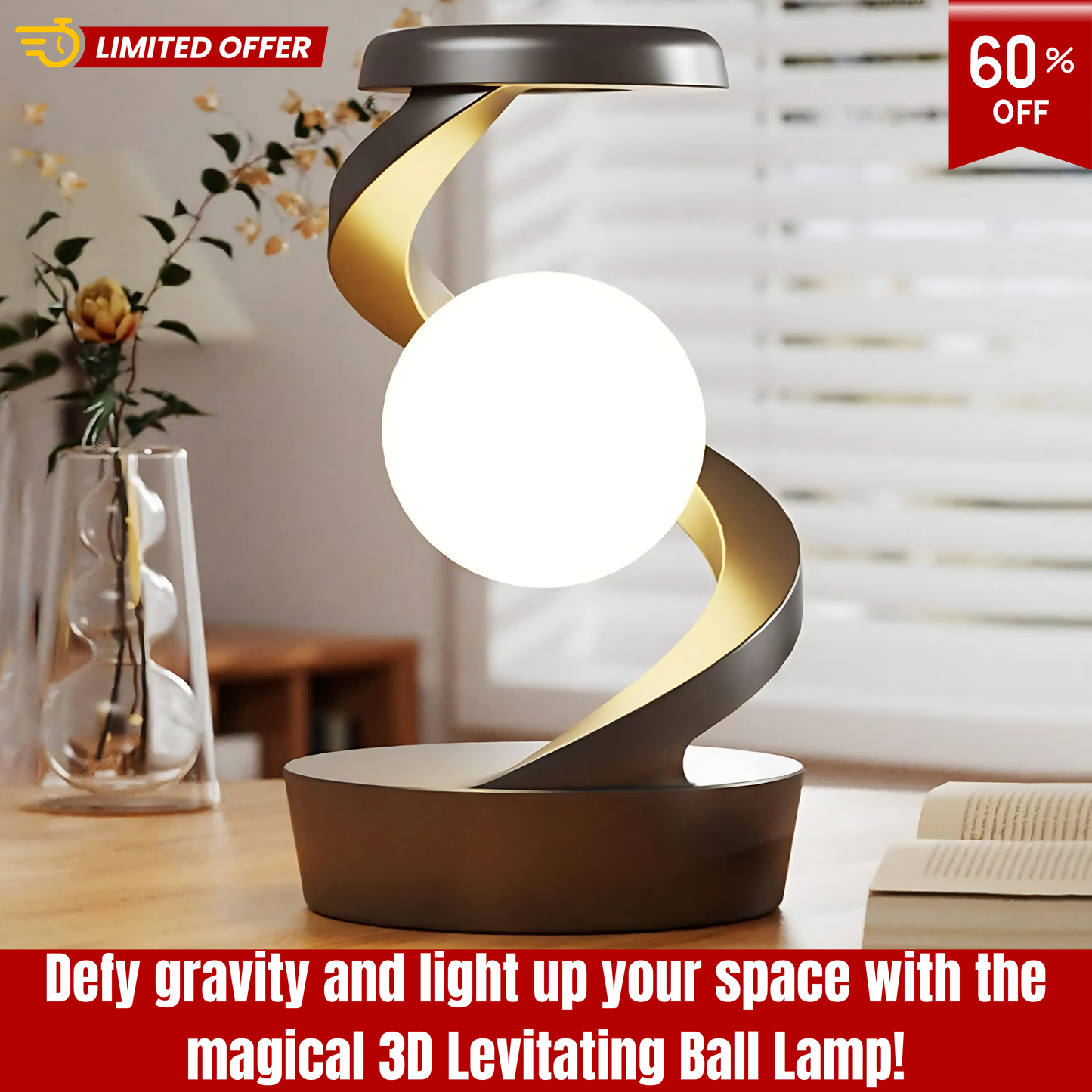 LUXEPAVO™ 3D Levitating Ball Lamp